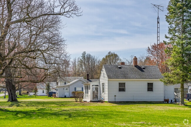 Rows of single-family homes in various sizes line Nichols Road through Burt.