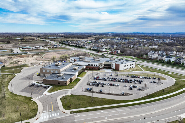Carver Elementary School lies in the northwest corner of Carver.