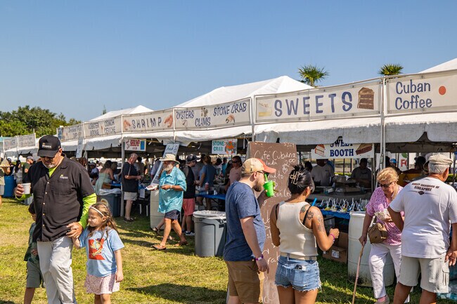 Enjoy delicious fresh Keys seafood at the Marathon Seafood Festival.