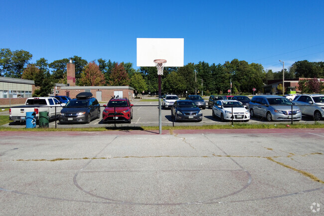 Students at Lyman Moore Middle School can practice their basketball skills.