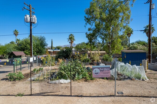 The Highland Vista Community Garden provides a community space to garden for all ages.