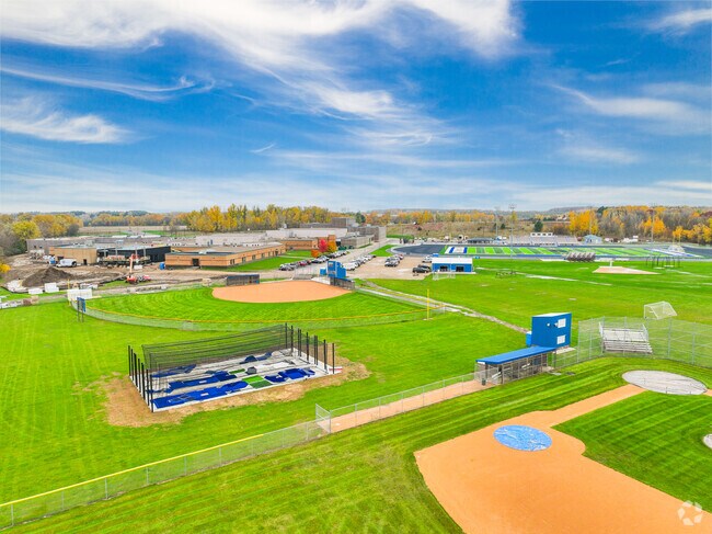 Newly renovations and add ons to sports fields are being built at St. Croix High School.