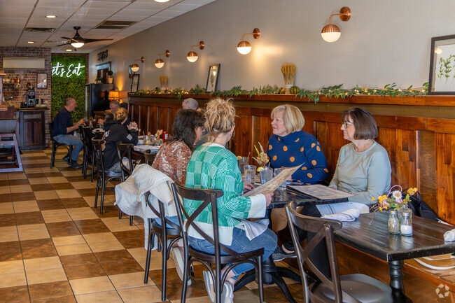 Meet up with friends in Berlin Township for homemade pizza at Fat Tomato.