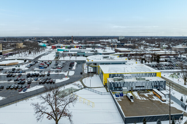 Students can walk from Flint Cultural Center Academy to Sloan Discovery Museum.