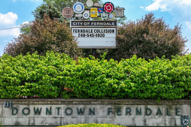 The original Downtown Ferndale sign still stands on Woodward Avenue and 9 Mile Road.