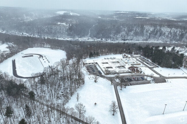 Aerial of Allegheny-Clarion Valley High School.