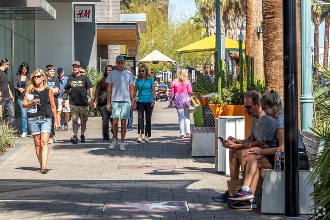 Downtown Palm Springs offers a vibrant atmosphere and plenty of shopping options.