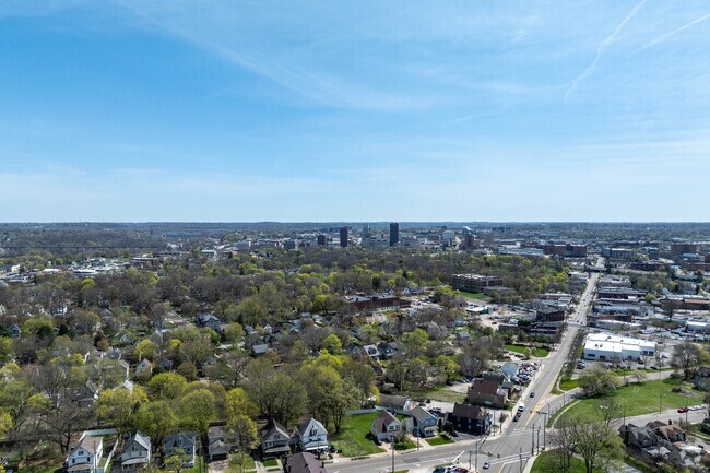 Downtown Akron is just a short commute from Wallhaven.