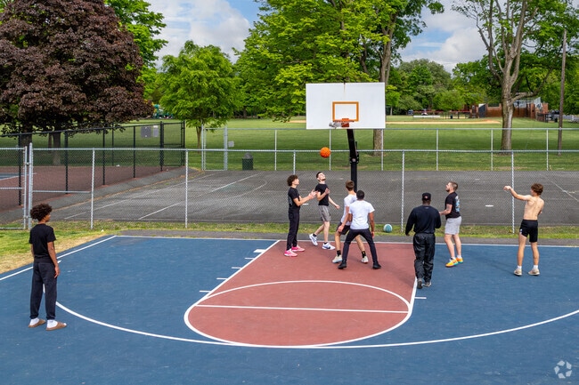 Residents can head to Riverton Memorial Park for its basketball courts.