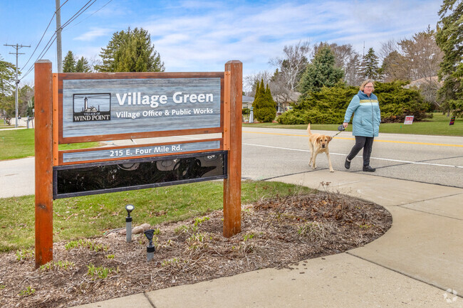Village Green Park is a hub of the community of Wind Point.