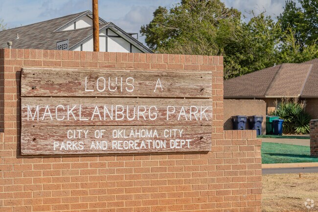 Macklanburg Park offers some green space for locals.