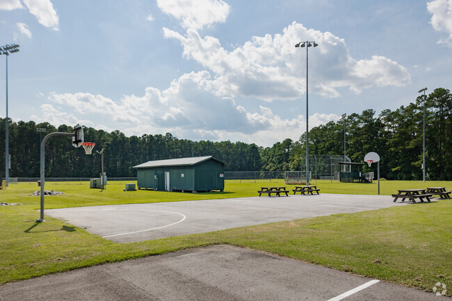 St. Stephen Middle School has an outdoor basketball court for students in Saint Stephen, SC.