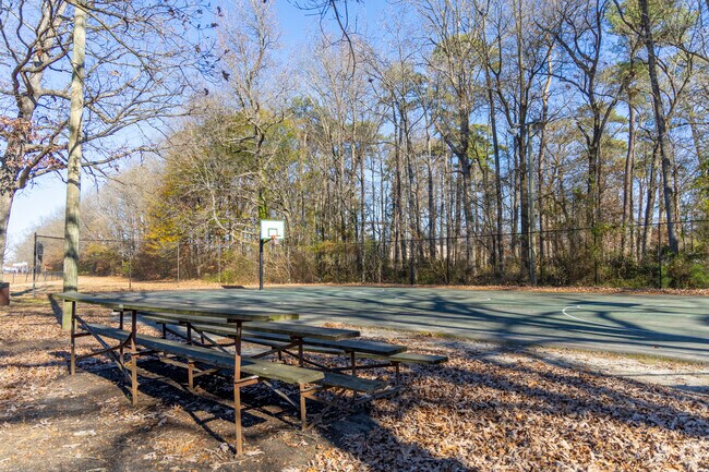 Ingleside Park features a basketball court where kids gather to play and stay active.