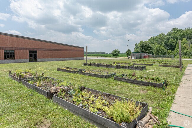 Community gardens are available to use at Portland West Middle School.