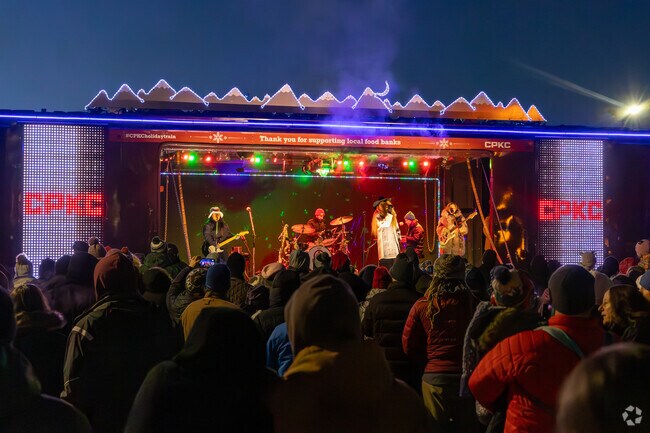 The annual CPKC Holiday Train visits a railroad crossing just south of Terra Linda during its North American voyage.