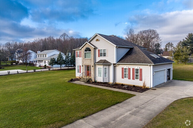 Large homes line quiet streets in Walton Hills.