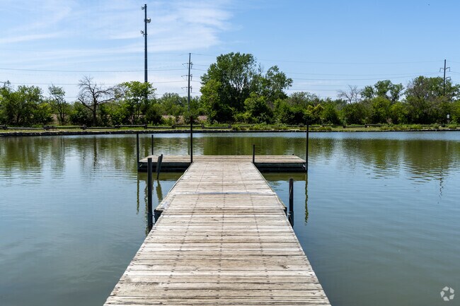 People love to fish at Big Lake Park.