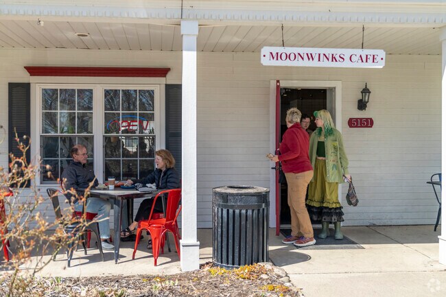 The Moon Winks Cafe is a hot spot for locals from the Dixboro neighborhood.