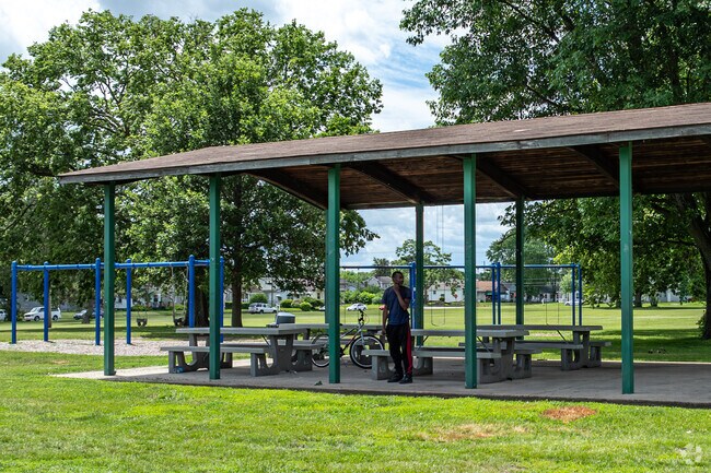 Down the street from MacFarlane is the large Burkham Center Park.