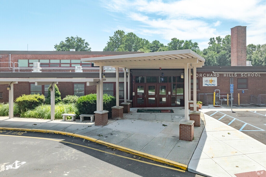 Orchard Hills School is located at 185 Marino Drive in Milford, CT.