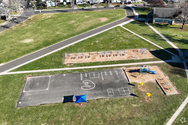 Penn Valley Elementary School has two play areas for the kids.