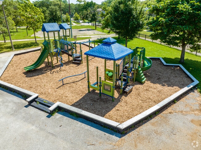 The playground at Kensington Park in West Pullman, IL.
