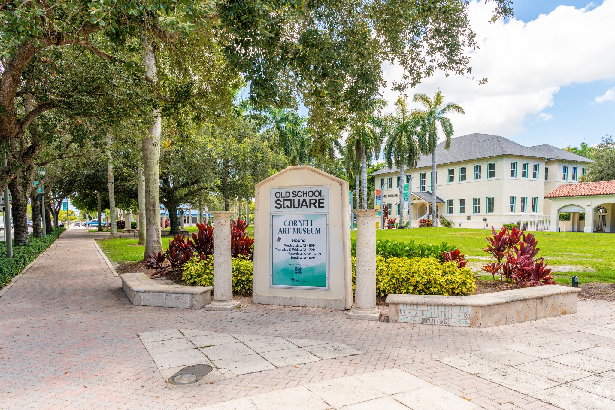 Old School Square and Cornell Museum are two popular attractions in Downtown Delray Beach.