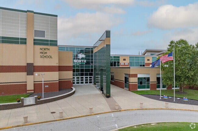 North High School has students in grades 9-12.