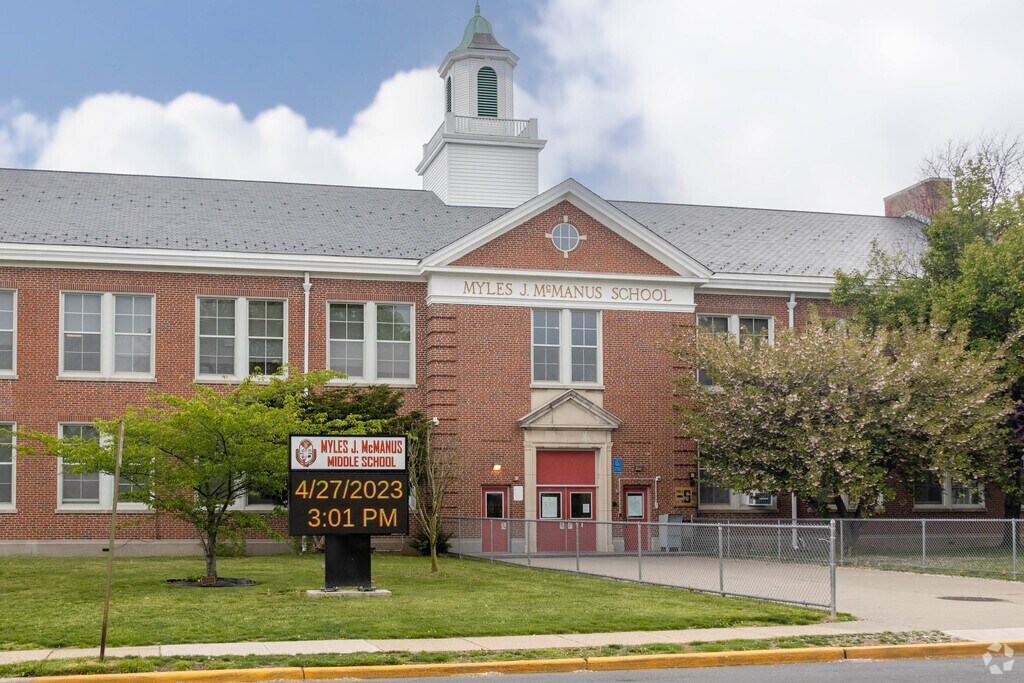 McManus middle school in the Wilson Park section of Linden is home to over 690 students.