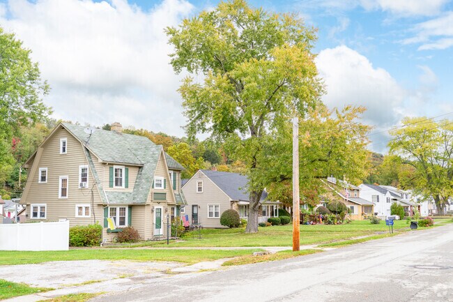 Dutch Colonial and Cape Cod homes are common architectural styles in Industry.