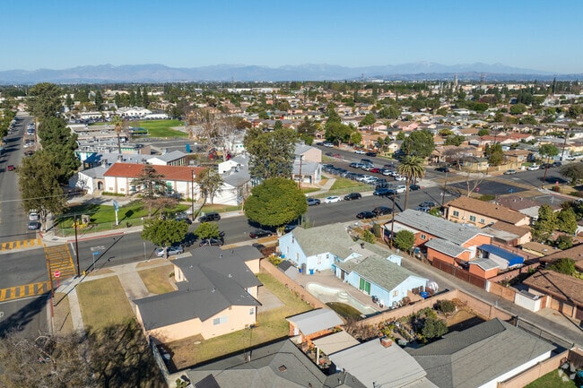 Paramount has some wide tree lined residential streets.