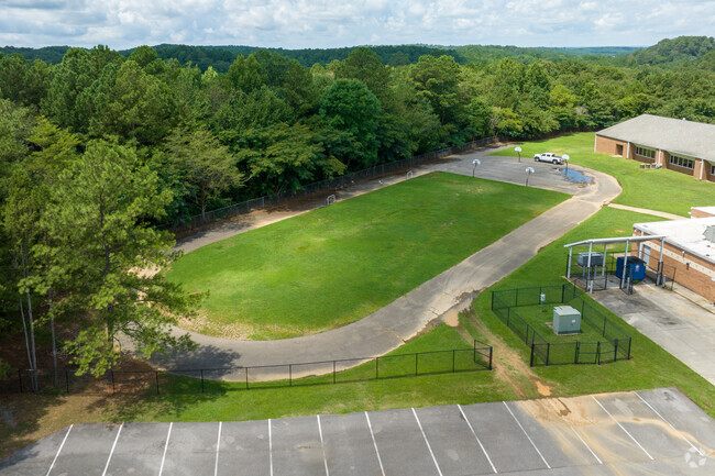 Kermit A. Johnson Elementary School has plenty of green space.