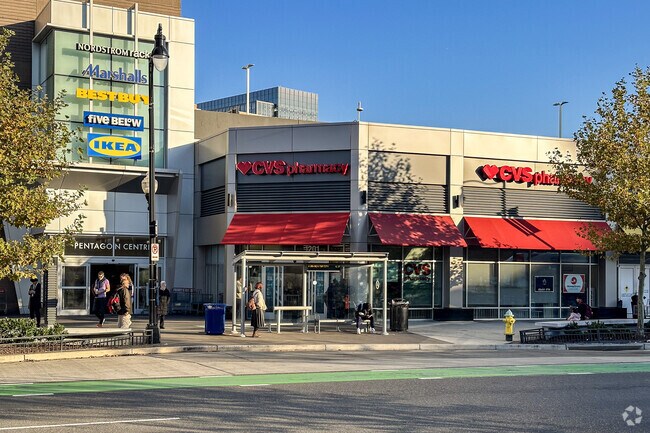 Just across the street from Fashion Centre at Pentagon City, the shopping convenience continues.