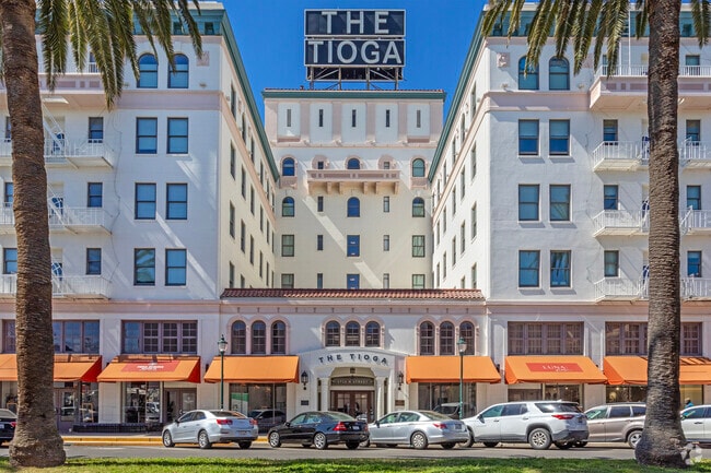 The Tioga is a historic hotel in Downtown Merced that has been restored.