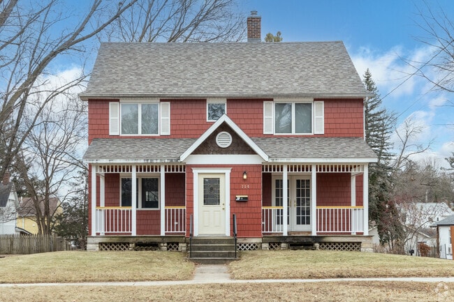 Traditional two story homes are abundant in Rochester.
