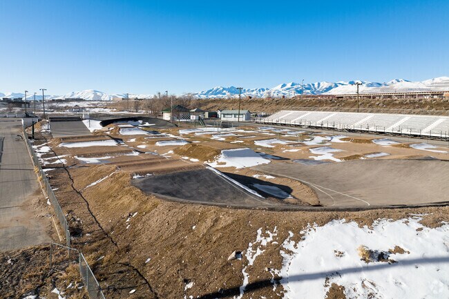 Bring your bike to the track in Glenmoor Country Estates.