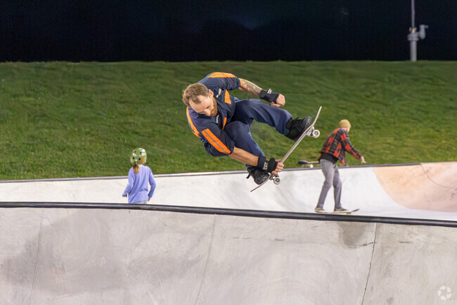 Poplar Grove residents can practice their best boarding tricks at Sunset Skatepark.