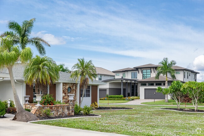 Iona features communities with large custom coastal homes, with views of the river.