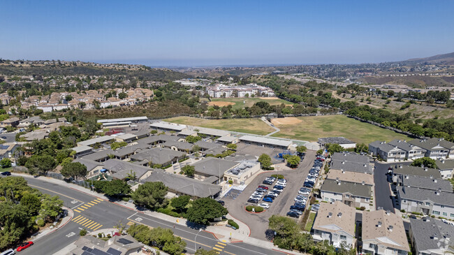 An elevated view of Dingeman Elementary School located in Miramar Ranch North.