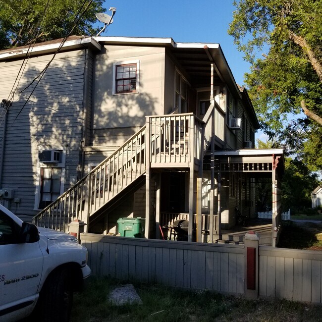 Stairs leading to apt.
