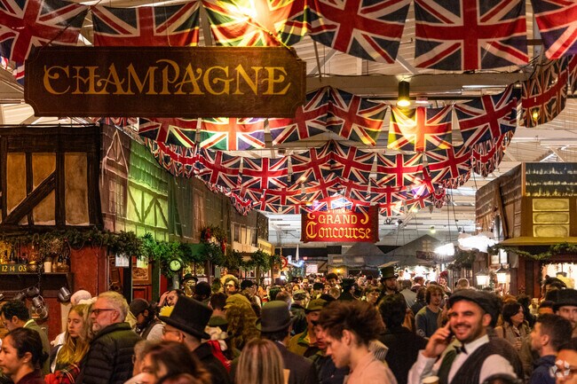 The annual Great Dickens Christmas Fair is packed on every weekend.