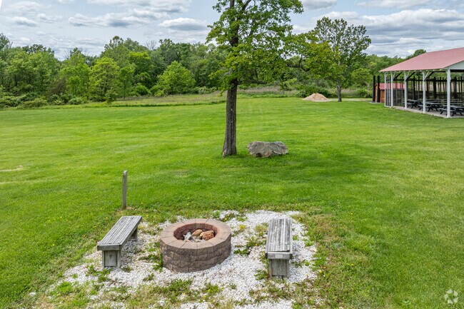Christie Hoffman Farm Park features a community fire pit that comes alive during special events like the Tewksbury Harvest Festival.