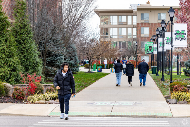 The historic Marshall University is only a mile from the Highlawn neighborhood.