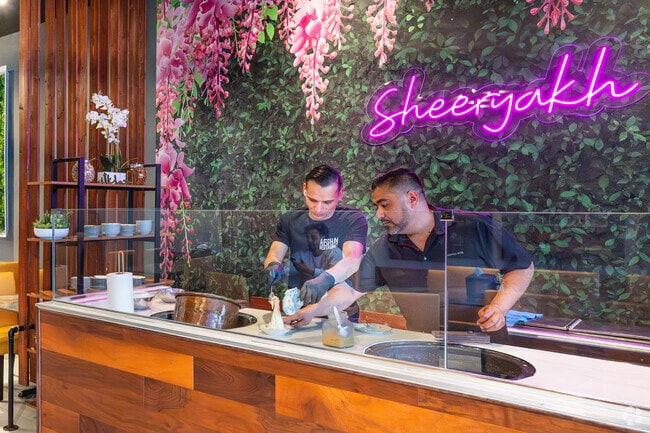 Rich and creamy handmade Afghan ice cream, at the Afghan Restaurant in Plaza at Landmark near Lincolnia Hills.