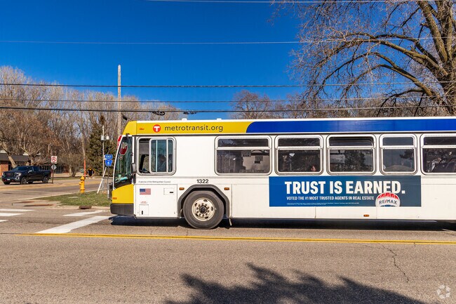 Benjamin Briardale residents enjoy frequent Metro Transit service along Central Avenue.