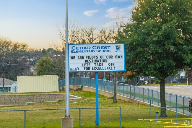 Cedar Crest Elementary in Dallas, TX.