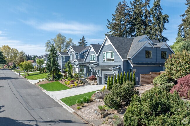 Factoria has a variety of homes, including newer built traditional style houses.