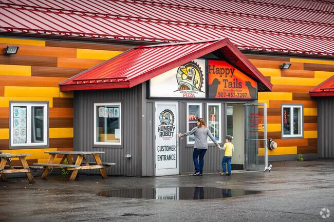 Residents of Farmers Loop can head over to The Hungry Robot for delicious wood-fired pizzas.