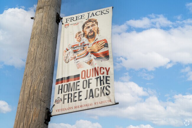 Quincy is home of the Free Jacks, a Major League Rugby team.