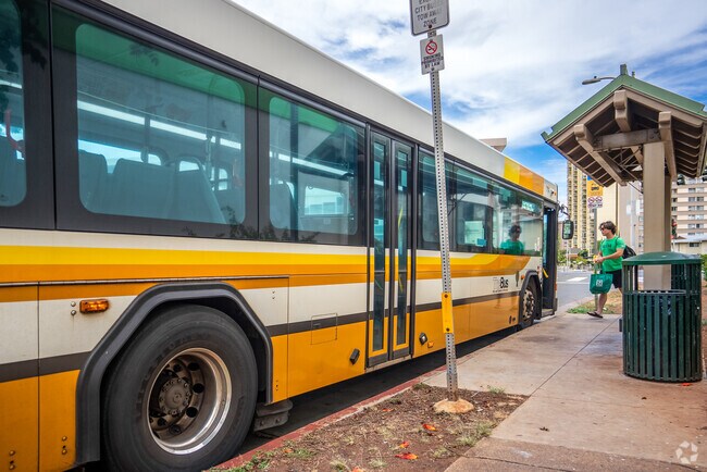 The Bus runs through Waipio, connecting commuters to all the major areas across Oahu.